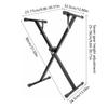 Single-X Keyboard Stand Adjustable Keyboard Stand Practical X Frame Music Piano Keyboard Stand for Kid Music Lovers