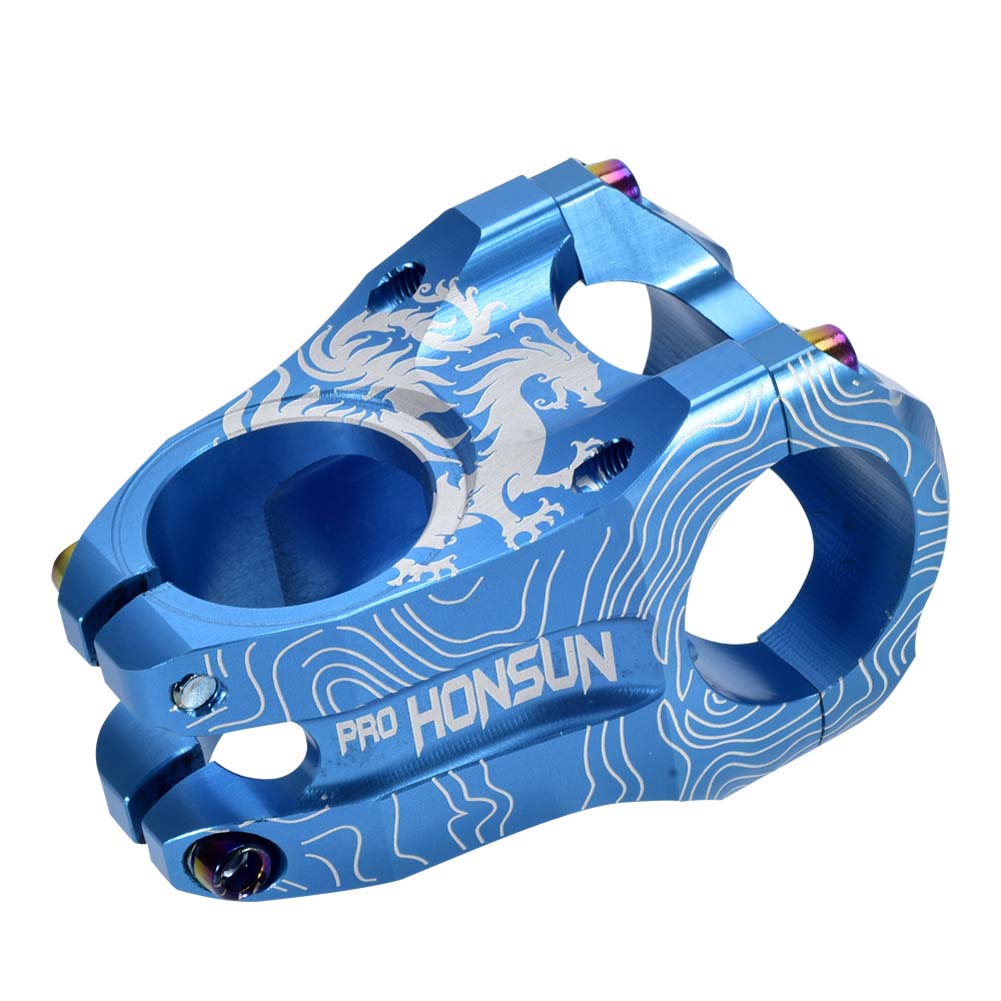 Attacco Manubrio MTB Colorato Lega CNC 31.8*45mm 0 Gradi Corto Attacco Manubrio Bicicletta Componenti Bicicletta
