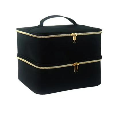 Nail Polish Storage Bag Essential Oil Bag Portable Cosmetic Nail Care Kit Nail Care Tool Storage Box Double Layer