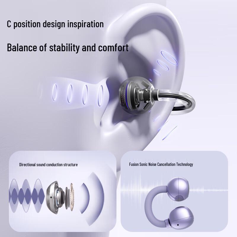 Xiaodu G108 Clip-On Open-Ear True Wireless Sport Earbuds