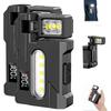 Lanterna LED Mini "Night-Scout" G5 - Ímã com Giro de 180° e Clipe para Chapéu, Lanterna Recarregável Super Brilhante de Feixe Duplo para Acampamento e Emergências