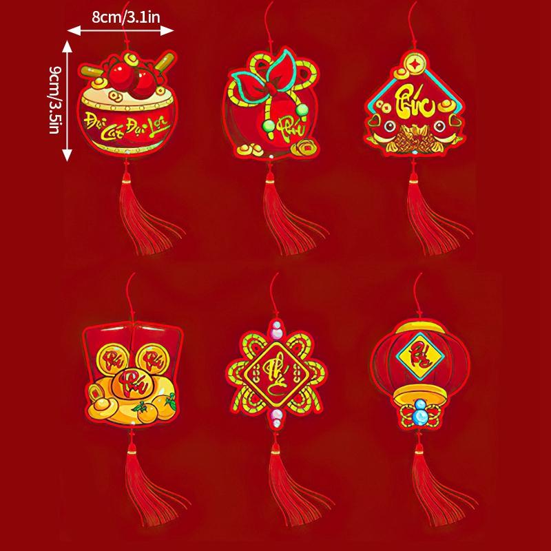 2025 Spring Festival Pendants Chinese Lunar New Year Decoration Hanging Craft Ornament Wealth Tree Decor Pendant Home Decoration