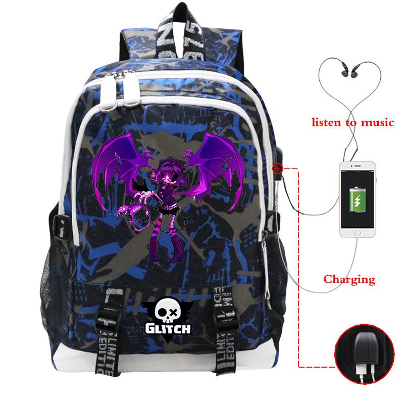 

Murder Drones Leisure Travel Backpack Multifunctional USB Student School Bag Large Capacity No specification