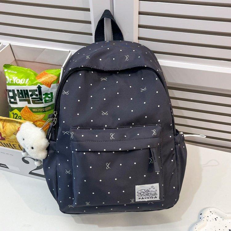 Schoolbag Korean Version Ins Style Backpack Female College Student Simple Versatile Schoolbag Junior High School Student Backpack Outdoor Travel Bag