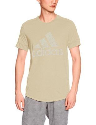 Adidas EEN83 ID Big Logo Training Low S18 Men's T-Shirt, CG2108, Gold, (CG2108) J/O