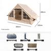 Windproof & Rainproof Inflatable Tent for 3-4 Persons - 6.3 sqm Outdoor Camping Shelter