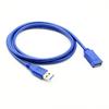 High Speed Blue USB 3.0 A Type Male To Female USB Extension Cable AM TO AM 4.8Gbps Support USB 2.0 0.3M 0.6M 1M 1.5M-5M