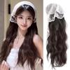 Bohemia Lace Headscarf Headband Wig Hair Scarf Long Wavy Hair Fashion Half Headband Wig  Daily Wear
