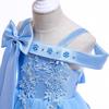 Girls' Off-Shoulder Spaghetti Strap Beaded Flower Princess Wedding Dress