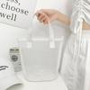 Summer Shopping Foldable Nylon Mesh Large Korean Style Bag Storage Bag Makeup Bag Women Handbag