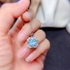 Foydjew 2023 New Trend Luxury Fireworks Cut Pink Topaz Anniversary Gifts Zircon Sets Pendant Necklaces Earrings Rings For Women