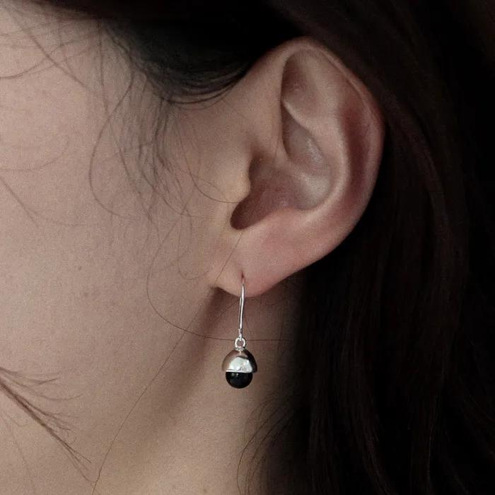 Stone Ball Earring (2 Colors)