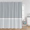 Solid Striped Shower Curtain Pink Yellow Blue Green Pattern Modern Simple Bath Curtains Polyester Cloth Home Bathroom Decoration