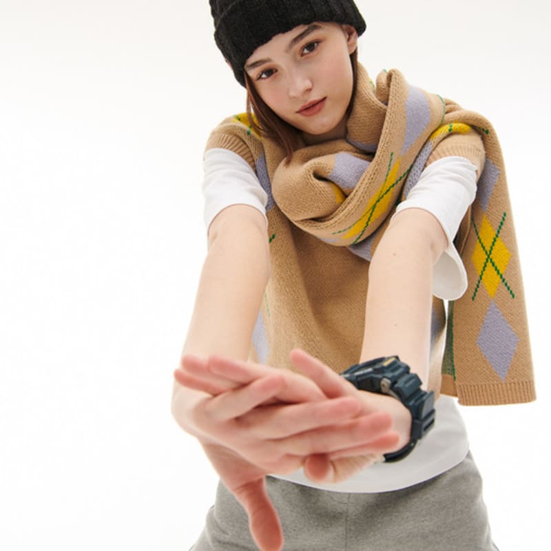 Hackesch Uma Schal_Mix Beige