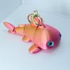 Q Version Small Shark Keychain: Exquisite Movable Bag Charm & Trendy Play Pendant
