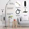 Tall Floor Lamp, Regular/Touch Model-With Remote Control, Adjustable Height & Brightness, 3 Color Modes
