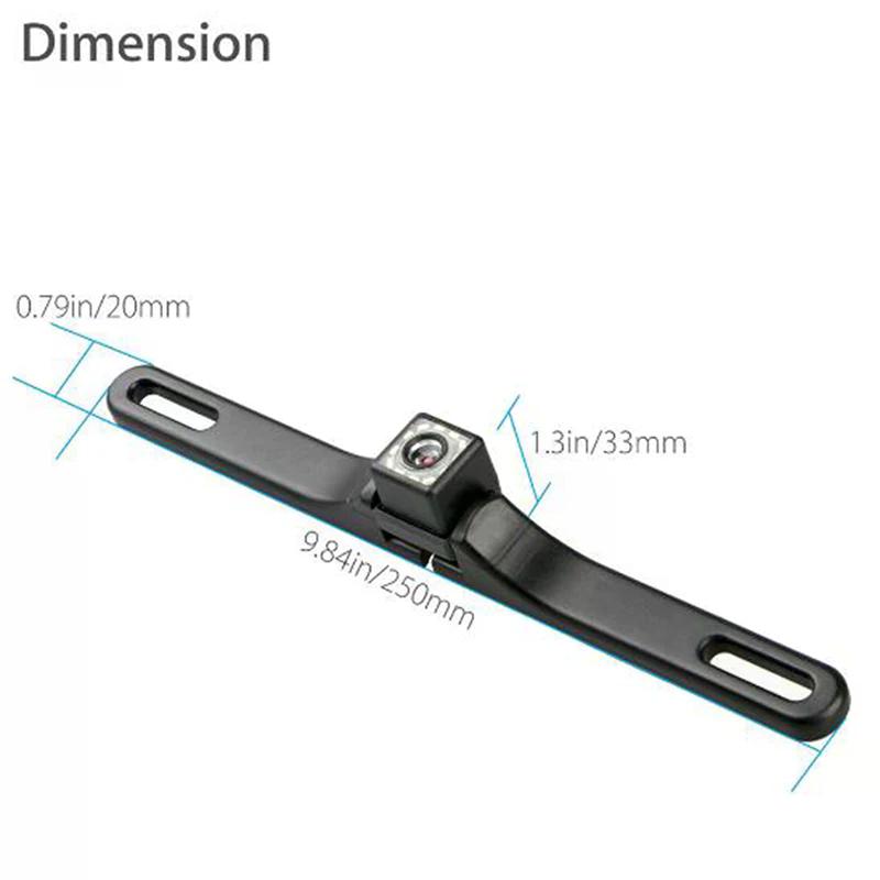 Waterproof 170° HD Car RearView Reverse Backup Camera License Plate Night Vision