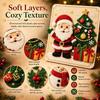 Diy Christmas Magic Felt Sticker Art Kit Reusable Christmas Craft Kit With Hook And Loop Felt Pieces Holiday Felt Board Art Fo