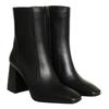 Damen Stiefel aus echtem Leder mit hohem Absatz