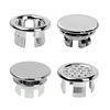 4 Pack Bathroom Sink Overflows Trim Covers Plastic Chromes Finish for Universal Ceramics Basins Hole Covers