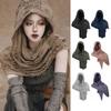 Popular Medieval Style Medieval Cloak With Viking Brooch Beggar Style Hooded Shawl Scarf Scarf Cape Pop Culture Events