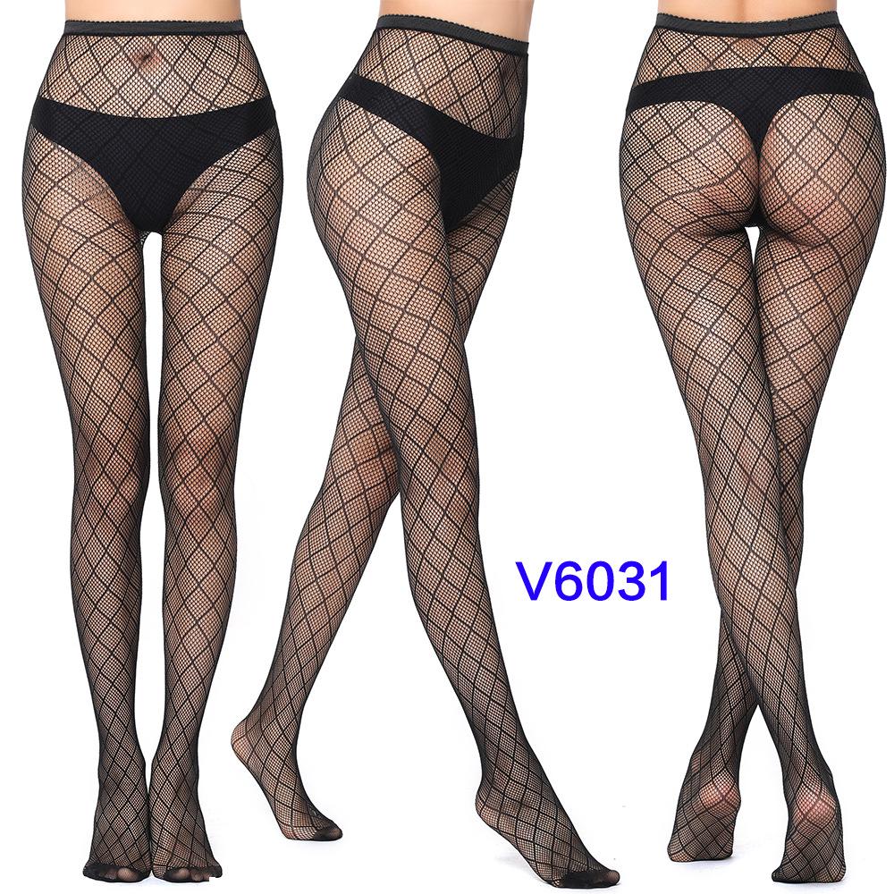 Fishnet Stockings Lace Patterned Tights High Waist Pantyhose Fishnets for Women