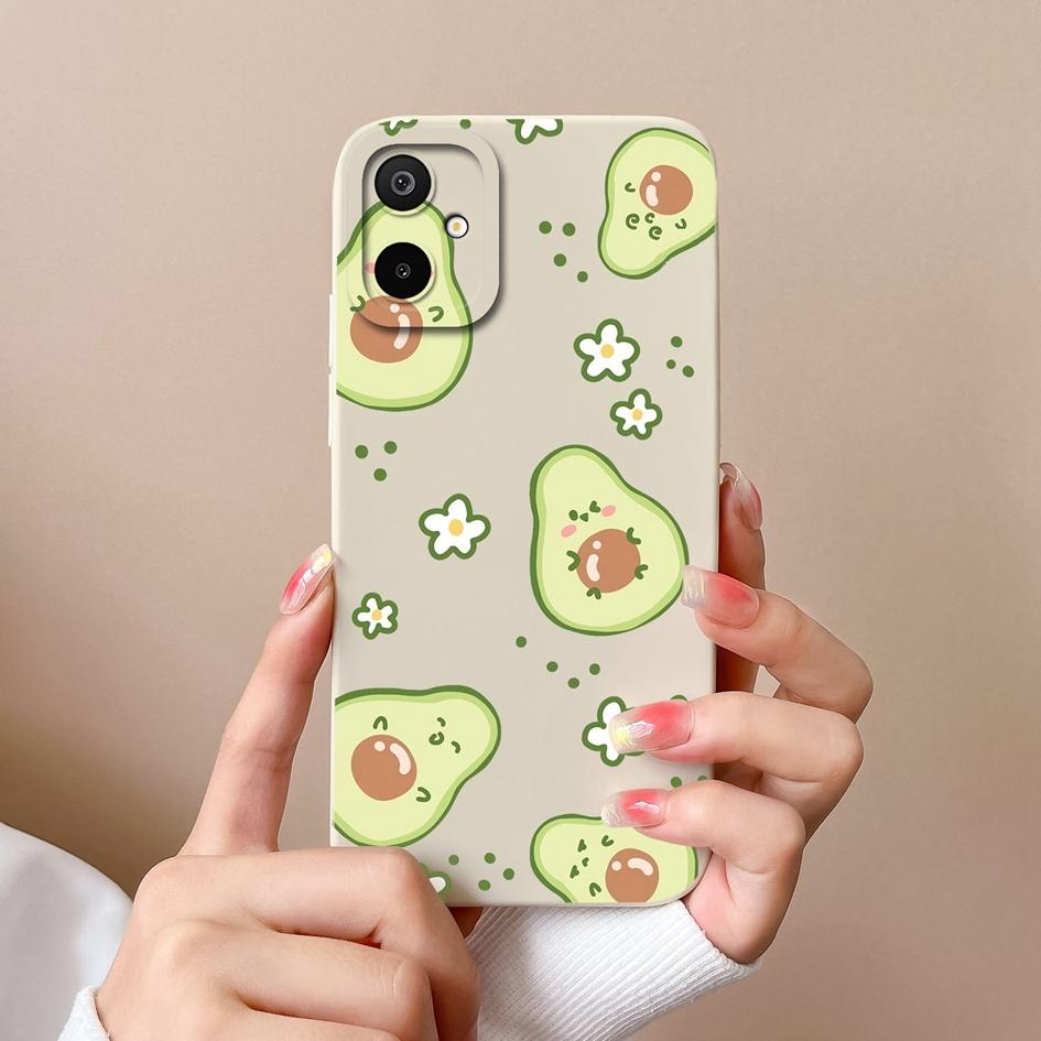 Casing For Samsung Galaxy M06 S25 Edge A06 F06 F16 M16 Beautiful Flowers Avocado High Quality Shockproof Silicone Protective Cases For Samsung Housing