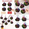 Shaped Colorful Diy Scratch Card Set Hanging School Props Decoration
