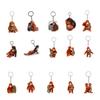 Keychain Pendant Protect Punch The Monkey Key Chain Bag Backpack Car Charm Small Keyring Mini Accessory