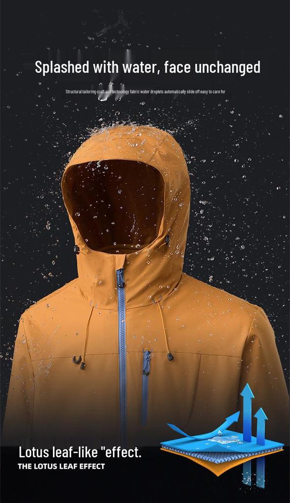 Winddichte 3-in-1 Kapuzenjacke für Damen & Herren - Outdoor Bergwandern & Kletterausrüstung für Frühling & Herbst
