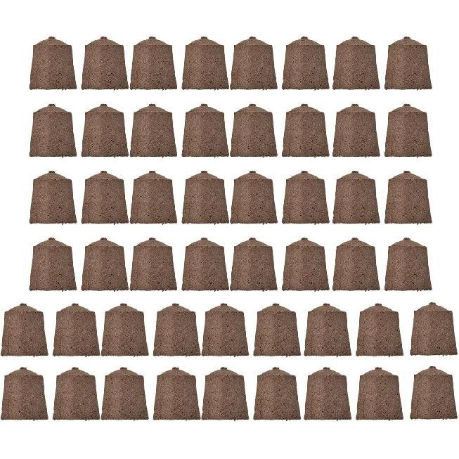 50 Pack Grow Sponges, Seed Pods Replacement Root Growth Sponges, Seed Starter Plugs Growth Plugs for Seed Starting, Hydroponic and Soil Applications