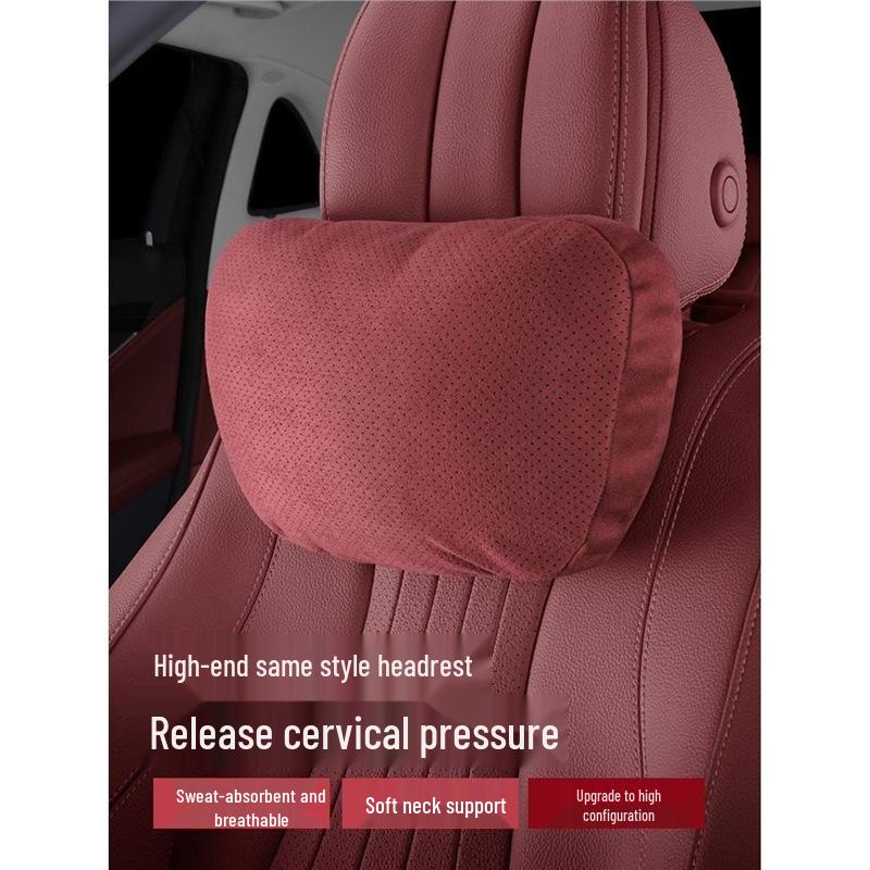 Car Headrest, Seat, and Lumbar Support Pillow for S-Class Maybach, Mercedes-Benz, and Tesla