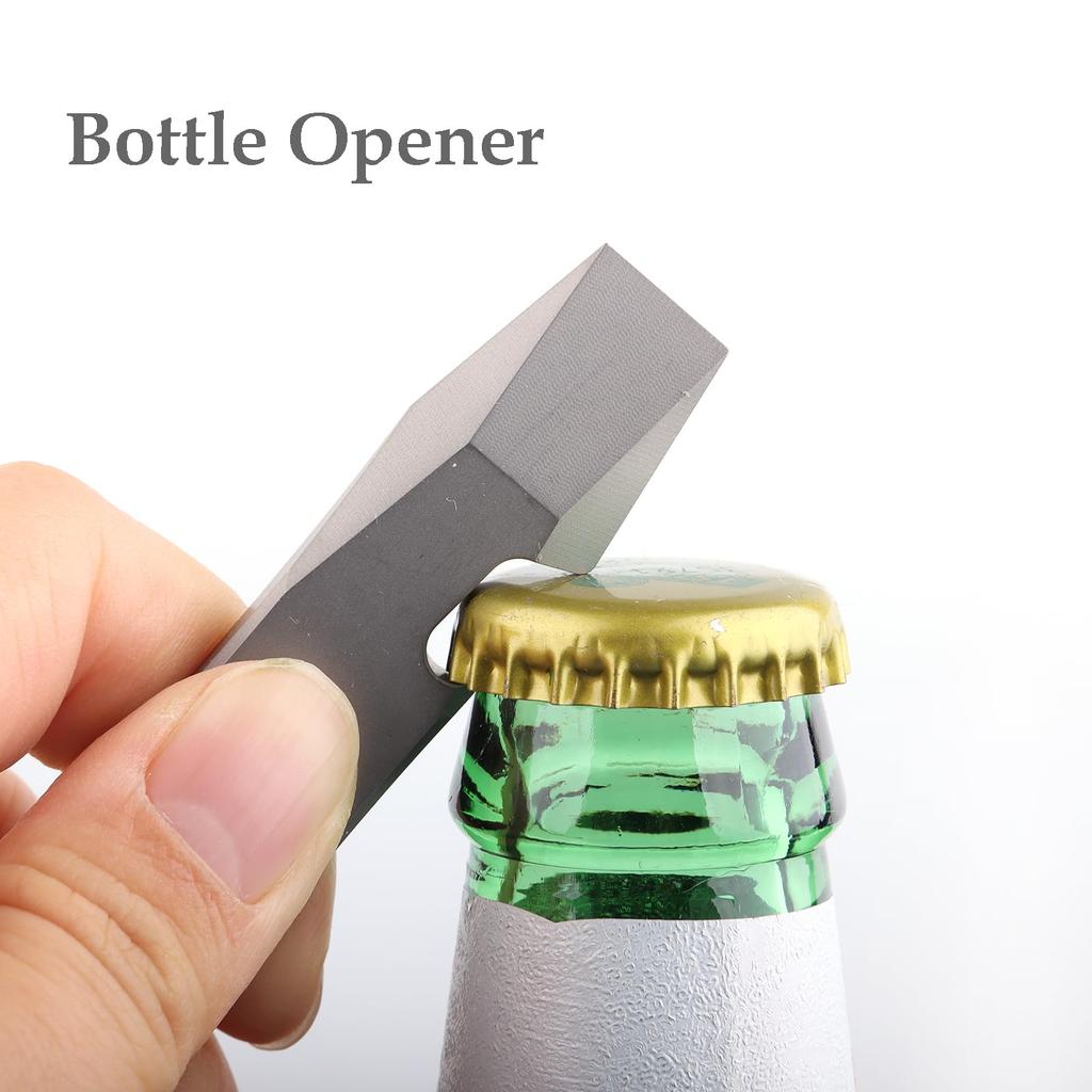 Hamans Titanium EDC Prybar Bottle Opener Mini Crowbar Portable EDC Tool Multi-Tool Multi-Function