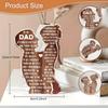 2D Flat Acrylic Is An Ideal Gift for New Dad Decoration, Indoor and Outdoor Decoration - No Need for Batteries/electricity, Free Day Decoration, S