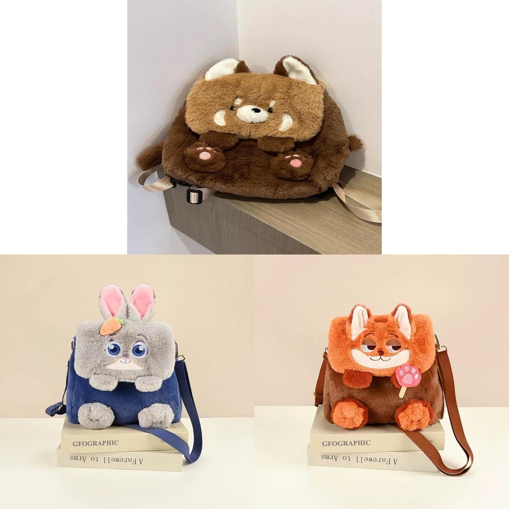 Zootopia Nick Judy Cartoon Plush Backpack For Kids And Teens