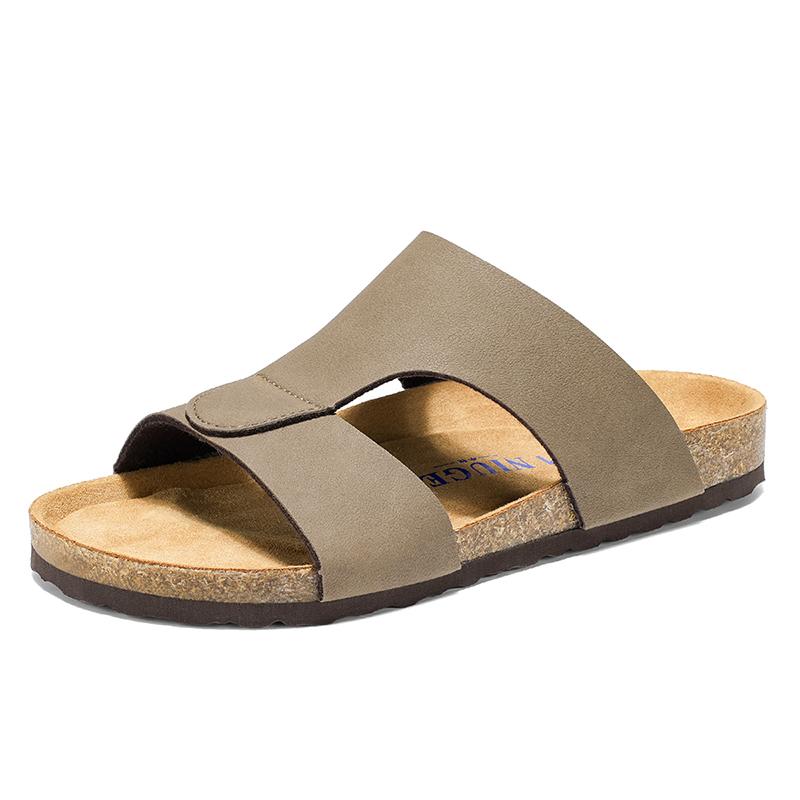 

Fashion Outdoor Mens Summer Slippers New Arrival Beach Flats Vacation Leisure Walk Male Half Drag Versatile Sandals Stylish Flip-flops 36 коричневый