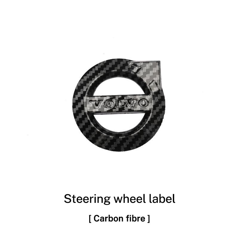 ABS Car Emblems Steering Wheel Center Stickers For Volvo V60 V40 XC90 S60 XC60 V70 S90 XC40 V90 EX90 Auto Decoration Accessories