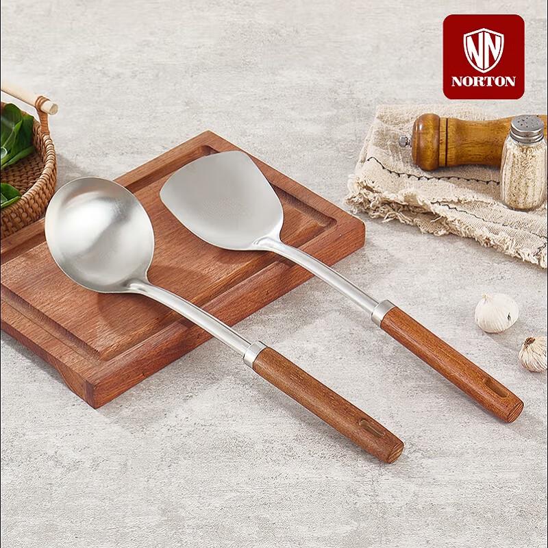 NORTON Stainless Steel Spatula & Soup Spoon Set
