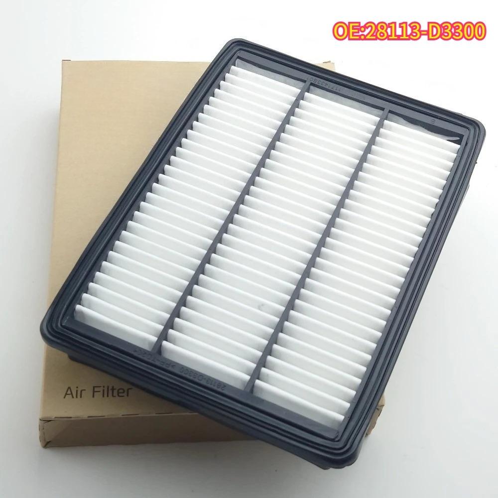 High quality New For 28113-D3300 Sportage 1.6 GDI 2016-2018 Cars Intake Engine Air Filter Cleaner Element