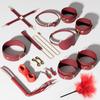 JIUUY Adult SM Sex Products Kits Bondage Gear Collar Butt Oral Erotic Bundle Blindfold Whip Sex BDSM Sex Game for Couples