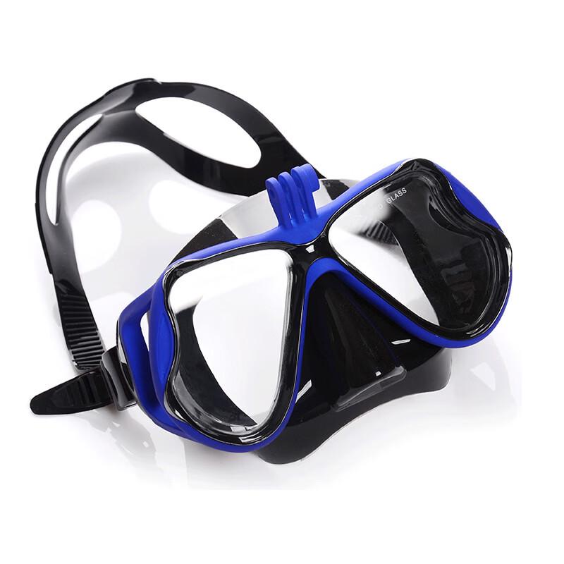 Poolian Liquid Silicone Diving Mask with Action Camera Mount