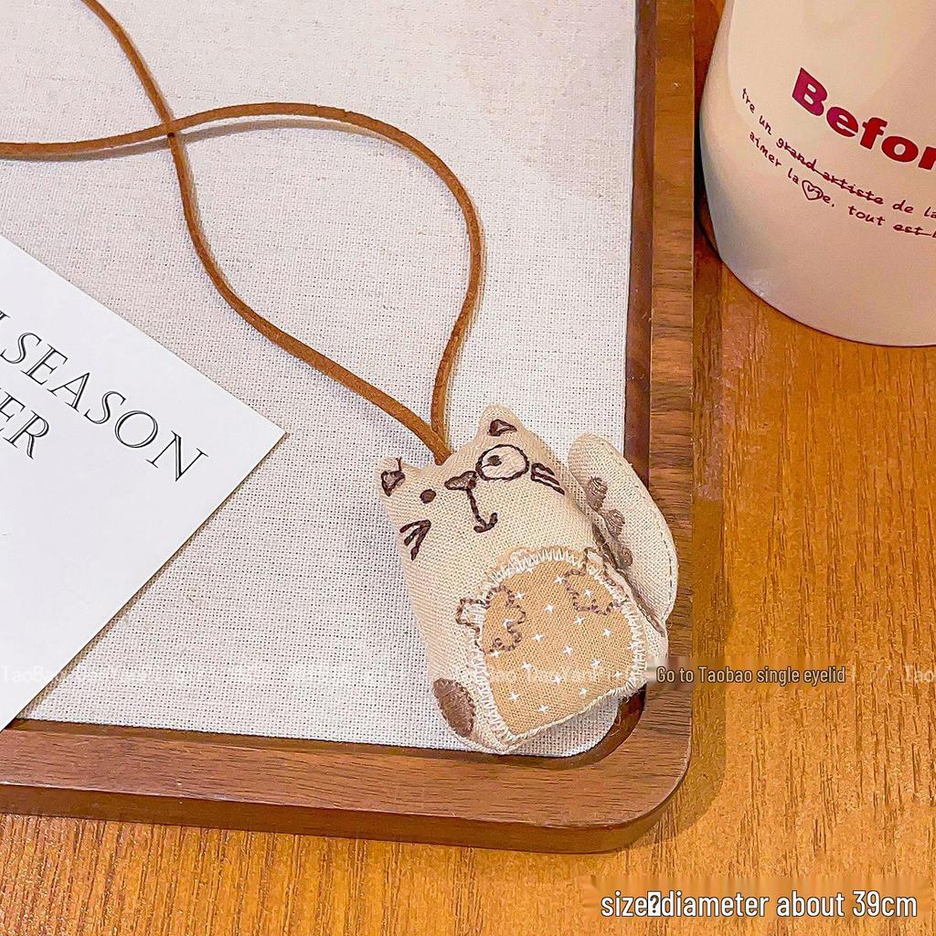 2024 Cute Cartoon Sweater Lanyard Chain for Women - Autumn/Winter Pendant Neckwear & Accessory