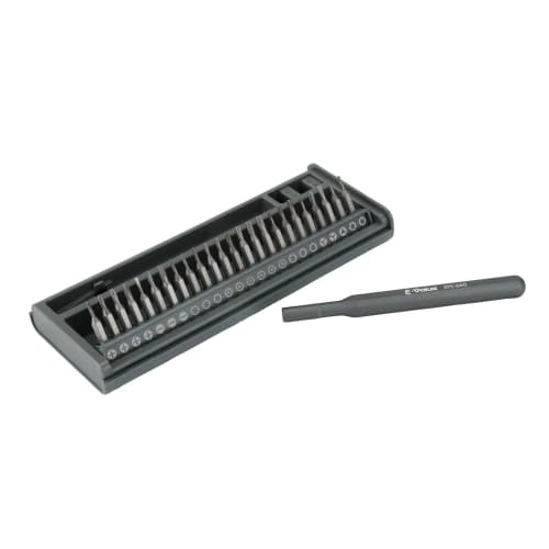 

E-Value 25-in-1 Interchangeable Bit Precision Screwdriver Set, Phillips, Flathead, Torx, Hex, Pentagonal, Triangle, and Y-Shaped, EPS-660