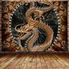 Drachenkunst Wandteppich Chinesische Mythologie Legende Wandteppich Fantasy Drachen Wandteppich Wandbehang für Schlafzimmer Wohnzimmer Heimdekoration