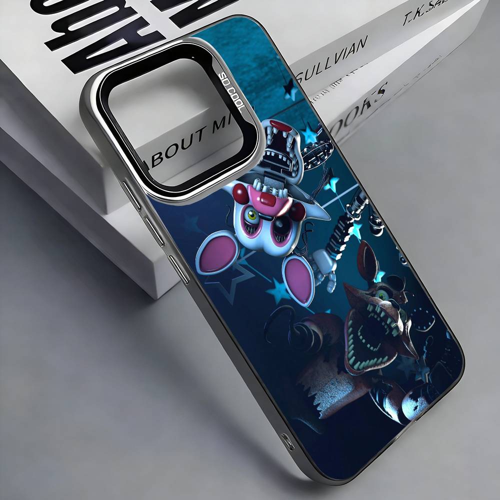 

Five-Nights At-Freddys F-Fnaf Phone Case For iPhone 17, 16,15,14,13,12,11 Plus,Pro Max, Colorful Silver Funda Cover iPhone17promax