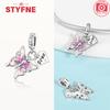New Silver 925 Blue Dragonfly Butterfly Charms Beads Fit Original Bracelet for Women DIY Fine Jewelry Accessories Beads Gifts