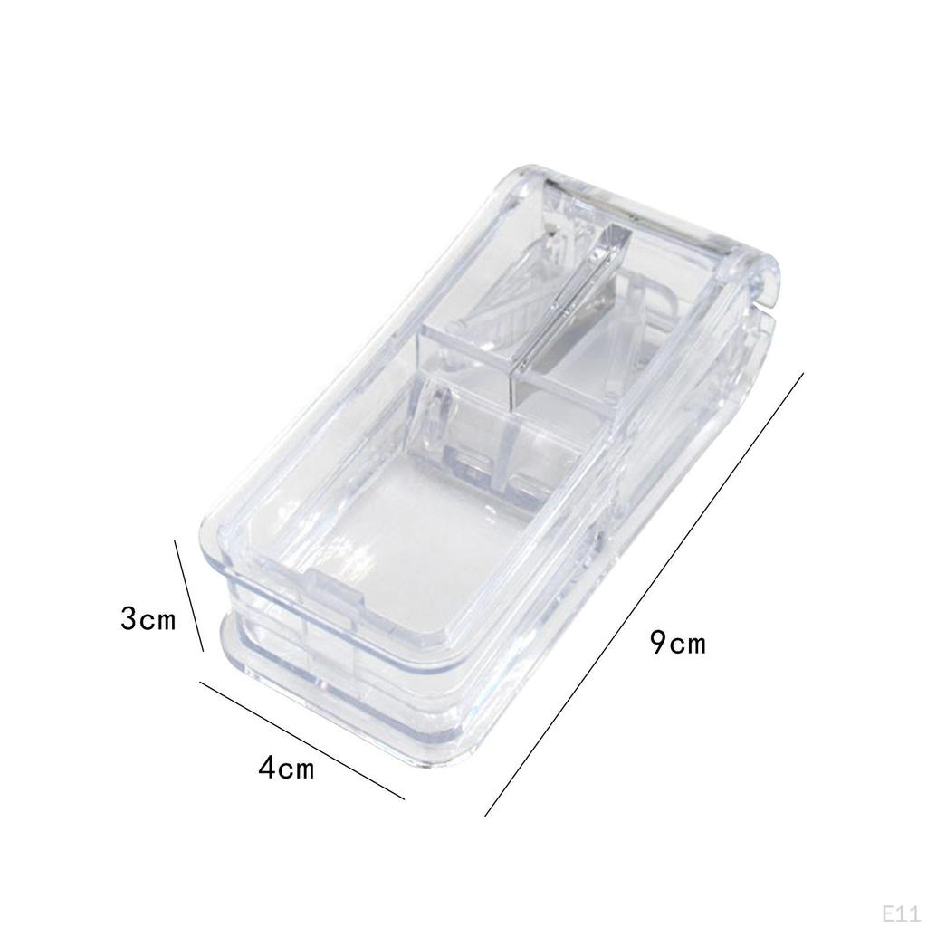 Pill Divider with Storage ,Compartment, Box Cutter Container for and