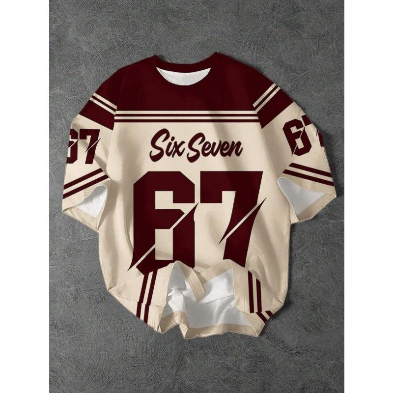Six Seven Just A Girl in New York American Retro Leopard Print Jersey T-Shirt Breathable Casual Streetwear Short Sleeve Fans Tee