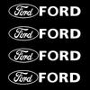 4pcs PVC Car Emblem Stickers Body Trunk Badge Decoration Decals Accessories For Ford Mustang Focus Fiesta Shelby GT350 Kuga Edge APR1
