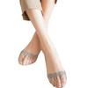 Spitzensocken Bootssocken Damen Baumwollsocken Sommer Dünne Sektion Flacher Mund Sexy Transparent Unsichtbare Socken Silikon Rutschfeste Socken Niedrige Socken